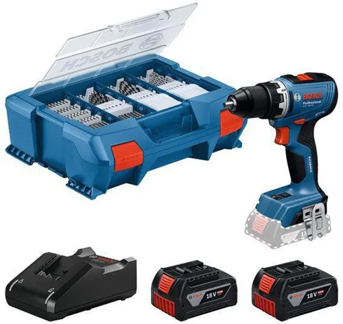 Bosch Akku-Bohrschrauber GSR 18V-65 Drehz.2100 1/min Drehm.31/63Nm m.2Akkus 4Ah