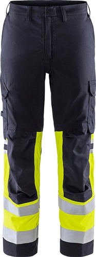 FRISTADS Warnschutzbundhose Flamestat 2162 ATHF Gr.C56 Warnschutz-Gelb/Marine