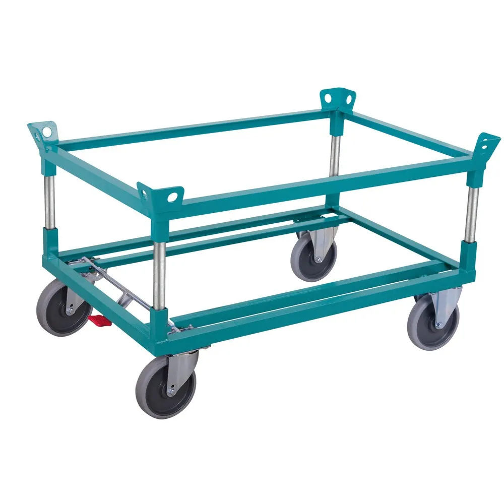 Fahrgestell Ameise®, mit Fangecken, Ladehöhe 650 mm, TPE-Bereifung