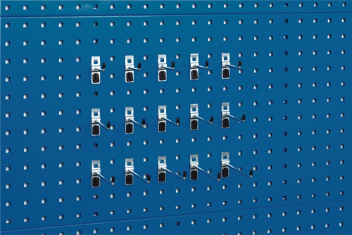 Werkzeughaltersortiment 15-tlg.verz.f.Lochplatten je 5 Hak.T75/100/150mm BOTT