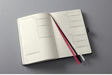 SIGEL Tagesplaner Conceptum CO705 A5 undatiert 400S 1S/1T sw