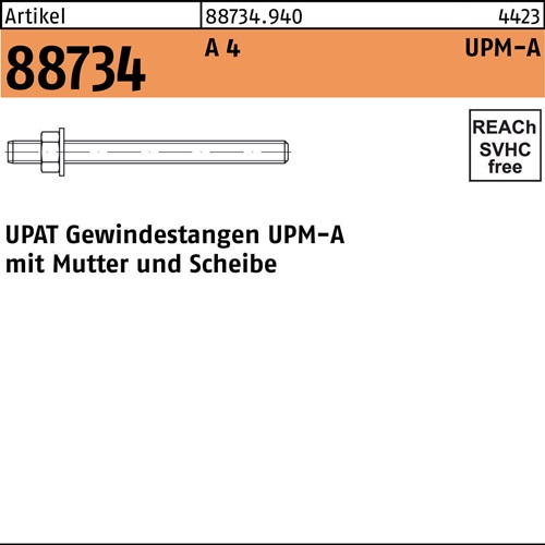 Ankerstange R 88734 UPM-A M10/110 A 4 20 Stück UPAT