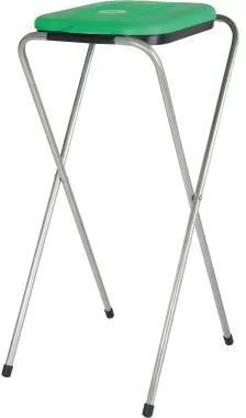 Müllsackständer 116940 Stahlrohr/Kunststoffdeckel 130l