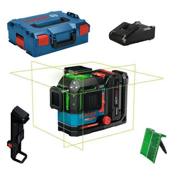 Bosch EXPERT Linienlaser EXLL18V-120-33CG,  1 x EXBA18V-40