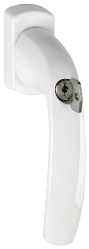 Fenstergriff NY 0810S/U10 TBT1 Alu.F9016/verkehrsweiß 32mm abschl.HOPPE