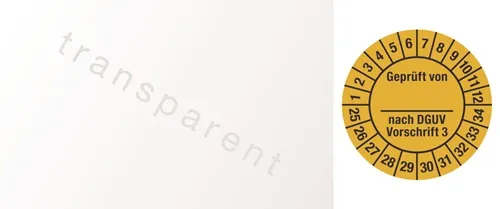 Mehrjahresprüfplakette B25xL60mm J.2025-2034 Folie
