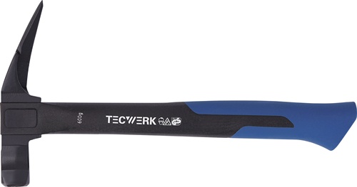 TECWERK Latthammer Kopf-G.600g m.Magnet geraut schwarz lack.