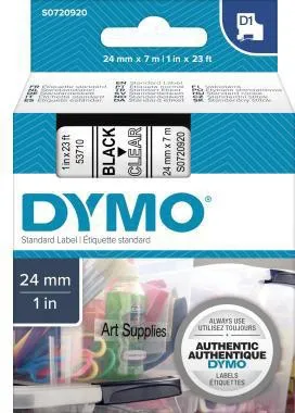 DYMO Schriftbandkassette D1 S0720920 24mmx7m sw auf tr