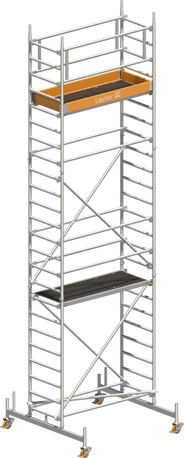 Layher Fahrgerüst Uni Leicht Typ: 3205 | SH: 5,26 m / AH: 7,26 m