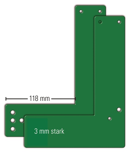 Montagepl.991 770 Mont.an Stahl- u.HLT EH-Türwächter DIN L/R L170xB205mm GFS