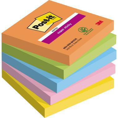 Post-it Haftnotiz Super Notes 654-5SS-BOOS sortiert 5 St./Pack