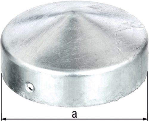 Pfostenkappe D.100mm rd.flache Form TZN GAH