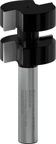 Bosch Federfräser Arbeits-L.5mm D.25mm Schaft 8mm L.58mm