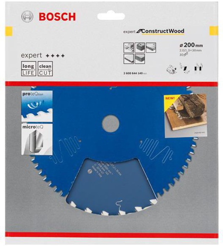 Bosch Kreissägeblatt Expert for Construct Wood D.200mm Bohrung30mm 30Zähne WZ+Pyramide