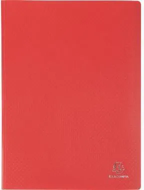 Exacompta Sichtmappe 8825E A4 PP 20Hüllen rot