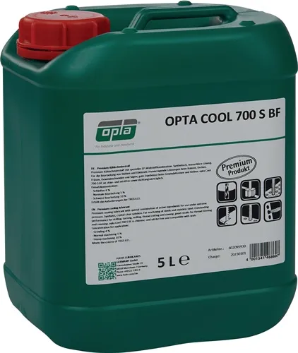 Premium Kühlschmierstoff Cool 700 S BF wassermischbar 5l Kanister OPTA