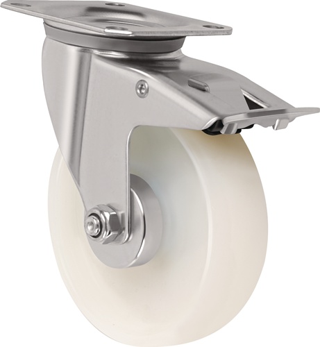 TECWERK Lenkrolle mit Totalfeststeller Polyamid 