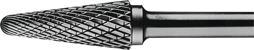 TECWERK Frässtift KEL D.8mm Kopf-L.25mm Schaft-D.6mm HM Verz.Kreuz