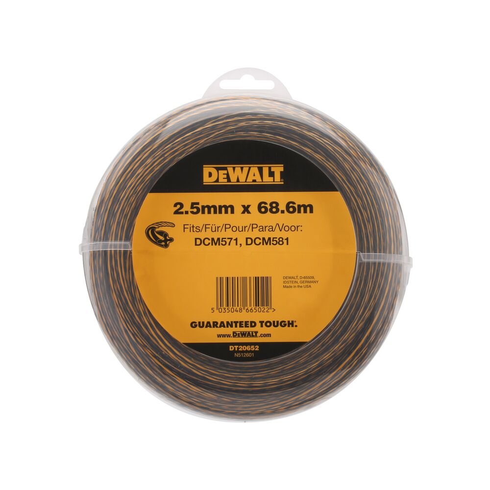 DEWALT DT20652-QZ Trimmer-Faden, 68,6 m / 2,5 mm