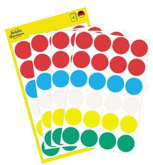 Avery Zweckform Markierungspunkt 3089 18mm farb. sort. 96 St./Pack.