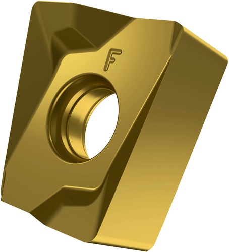 Fräswendeschneidplatte ISO LNMU 160708ER-F:M8330 D.5,7mm PVD beschichtet Gold