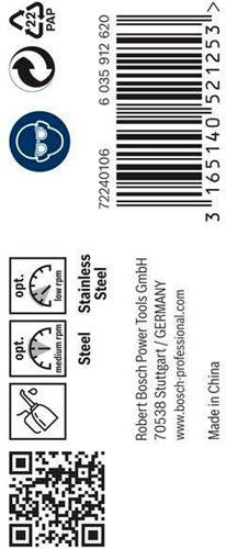 Bosch Metallbohrer PRO Stainless Steel Arbeits-L.63mm D.6,5mm L.101mm 10St.