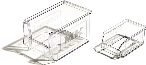 TECWERK Sichtlagerkasten L230/200xB150xH130mm SAN transp.