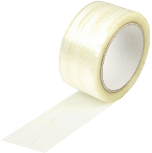 Klebeband fadenverstärkt Breite 50mm Länge 66m Stärke 46µ 3 laengs 1 sinusfaden TRANSPAK