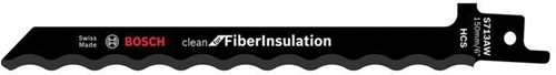 Bosch Säbelsägeblatt S 713AW Clean for Fiber Insulation L.150mm Dicke 1mm HCS 2 St.