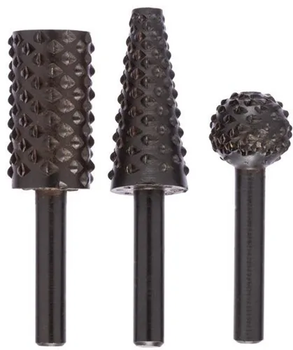 Bosch Freihandfräser-Set 3tlg. Schaft-D.6mm rund zylindrisch kegelförmig