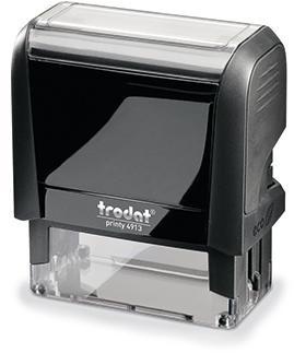 trodat Textstempel PRINTY 4.0 44086 58x22mm 6zeilig Kissen schwarz