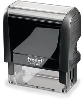 trodat Textstempel PRINTY 4.0 44086 58x22mm 6zeilig Kissen schwarz