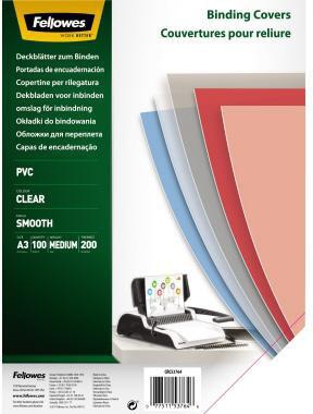 Fellowes Deckblatt 53764 DIN A3 200mic. tr 100 St./Pack.