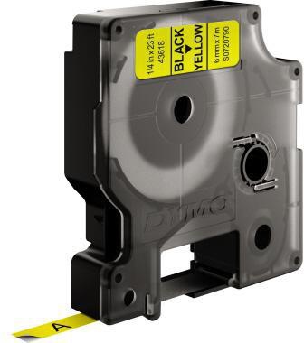 DYMO Schriftbandkassette D1 S0720790 6mmx7m sw auf ge