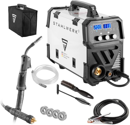 Schutzgasschweißgerät MIG MAG 200 Spot Puls Pro Einzelgerät m.Zub.20-180 A