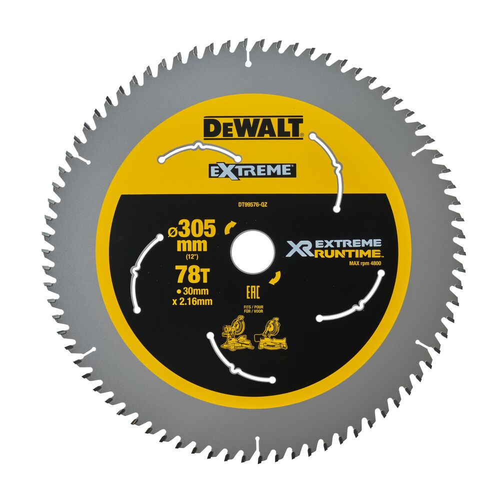 DEWALT DT99576-QZ Kreissägeblatt stat. 305/30 mm 78 WZ/FZ