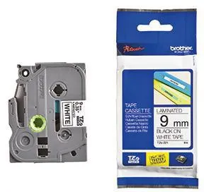 Brother Schriftbandkassette TZE221 9mmx8m laminiert sw auf ws