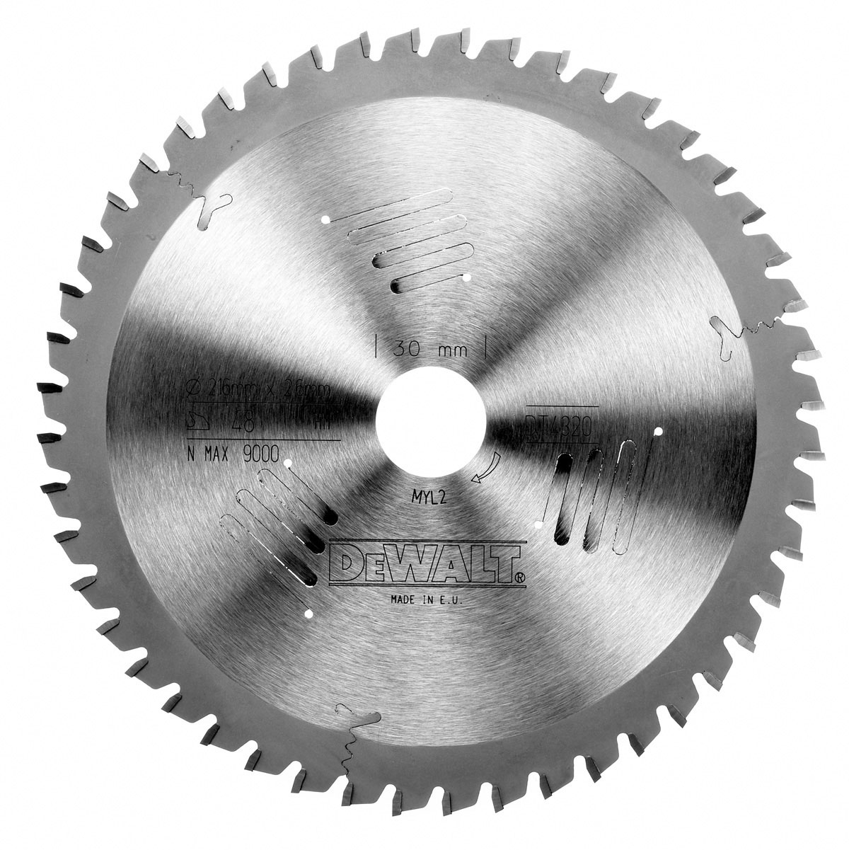 DEWALT DT4320-QZ Kreissägeblatt stat. 216/30 mm 48WZ