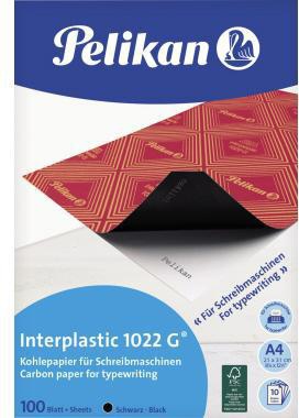 Pelikan Kohlepapier Interplastic 1022G 404400 DIN A4 schwarz 100 Bl.