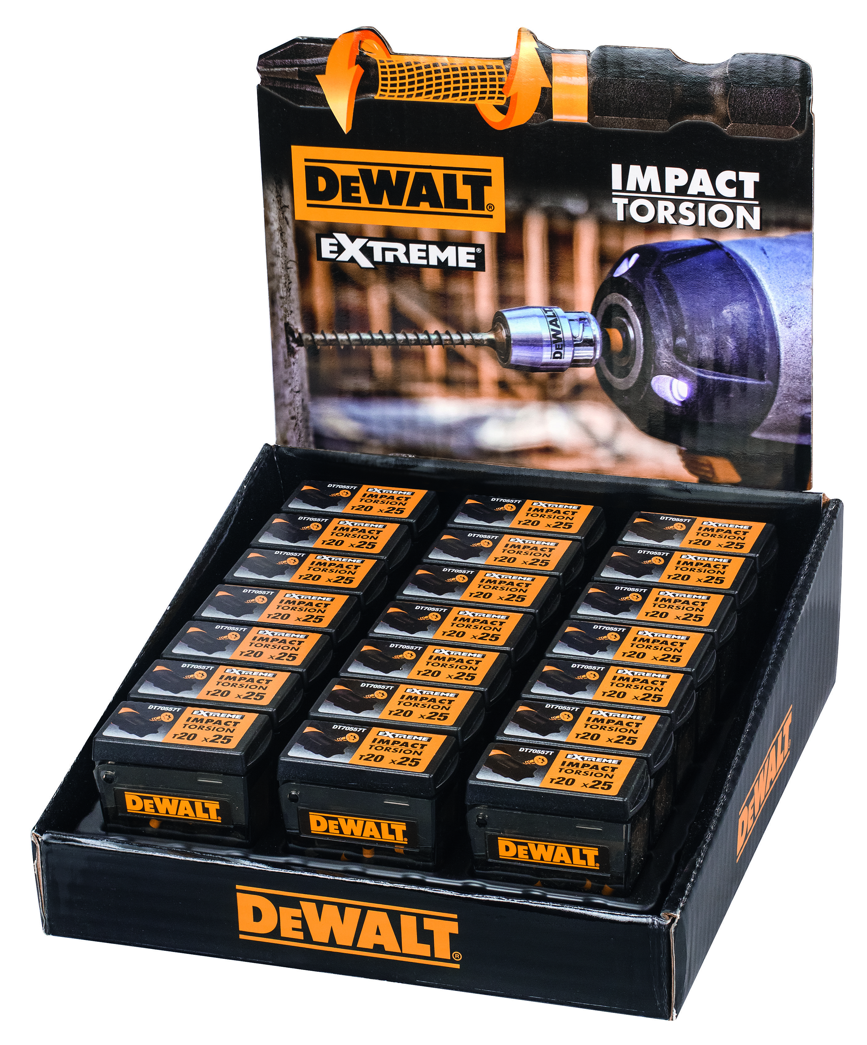 DEWALT DT70557T-QZ Thekendisplay Bitsets 21xDT70557T