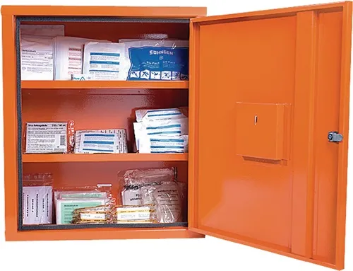 Verbandschrank EUROSAFE B490xH560xT200ca.mm orange 1-türig SÖHNGEN