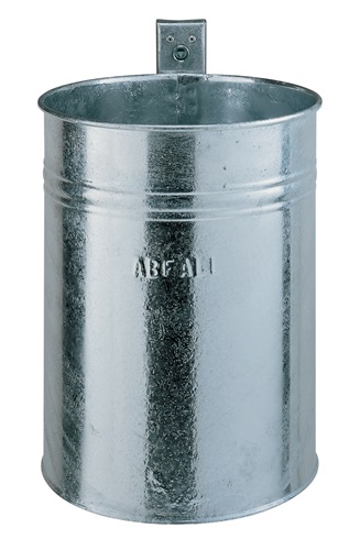 Abfallbehälter H430xØ330mm 35l verz.RENNER
