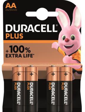 DURACELL Batterie Plus Mignon AA 140851 4 St./Pack.