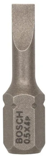 Bosch Schrauberbit Extra-Hart ISO1173 C6.3 S0,5x4mm L.25mm 1/4Zoll-Außen-6kt 25St.