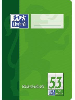 Oxford Vokabelheft 100050383 DIN A5 90g 32Bl. liniert
