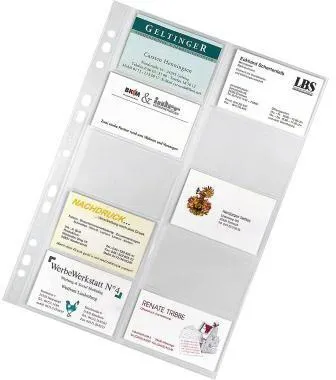 Veloflex Visitenkartenhülle 5341000 DIN A4 PP tr 10 St./Pack.