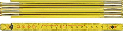 Gliedermaßstab L.2m B.16mm mm/cm EG III Buche gelb BMI