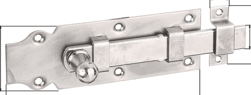 Türriegel Stahl galv. verz. dickschichtpassiviert gerade GAH