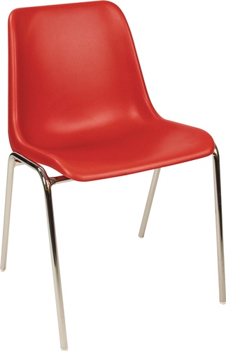 Stapelstuhl rot STA verchr.o.Armlehnen St.BMV