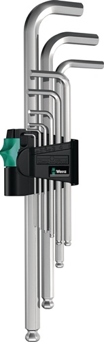 Winkelschraubendrehersatz 950 PKL 9-tlg.Ku.-Halter SW 1,5-10mm Kugelk.